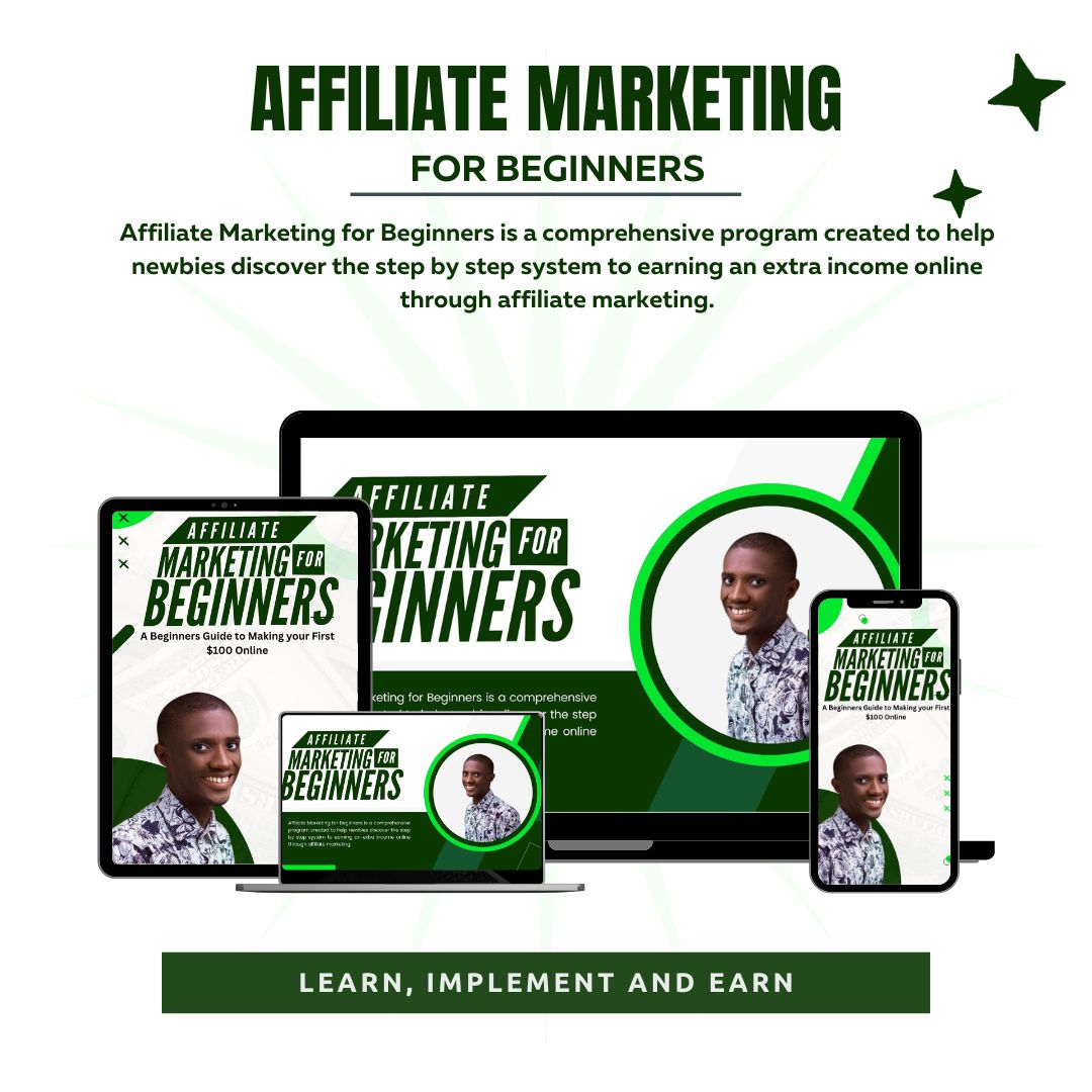 Buy AFFILIATE MARKETING FOR BEGINNERS (AMB PROGRAM) by Clement Udoh on Selar.co